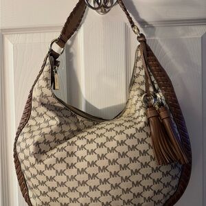 Michael Kors Brown and Cream Women's Bag